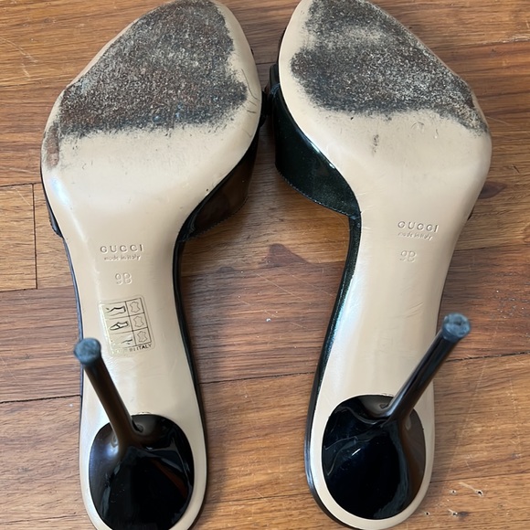 Gucci Patent Leather Horsebit Heels 9 - Picture 8 of 9